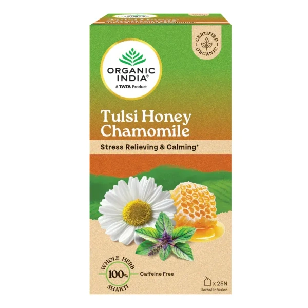 ORGANIC INDIA Tulsi Honey Chamomile - Organic - 25Bags