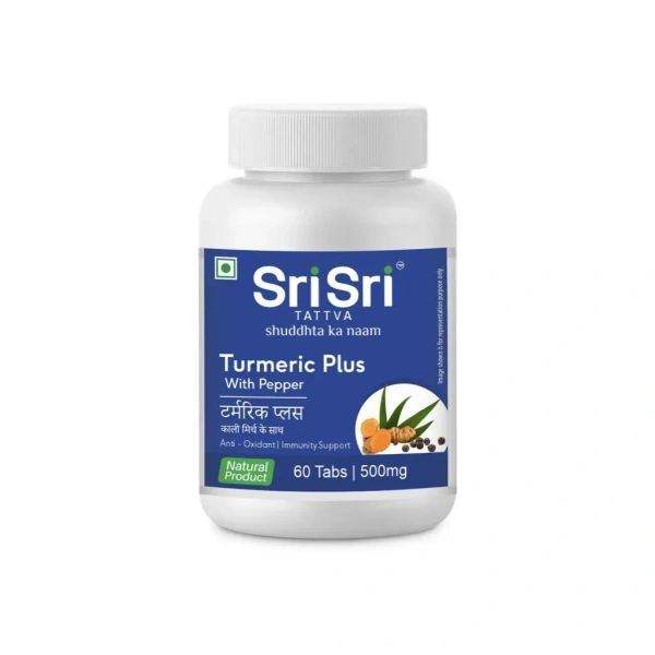 SRI SRI AYURVEDA Turmeric Plus Tablet - Sri Sri - 60 Tablets