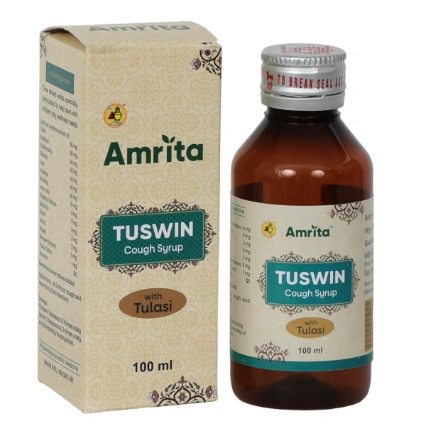 AMRITA DRUGS  Tuswin Syrup - Amrita - 100Ml