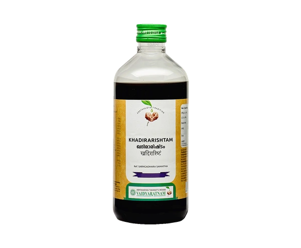 VAIDYARATHNAM Khadirarishtam - Vaidyaratnam - 450Ml