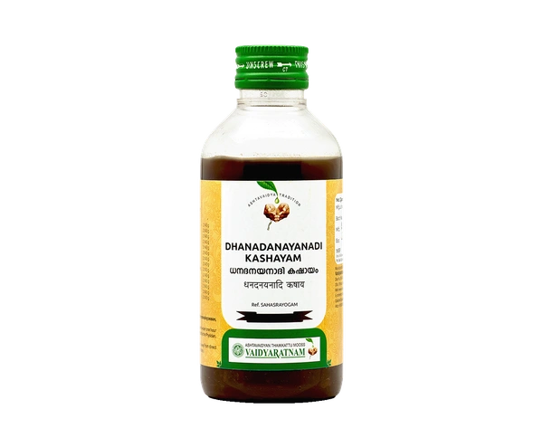 VAIDYARATHNAM Dhanadanayanadi Kashayam - Vaidyaratnam - 200Ml