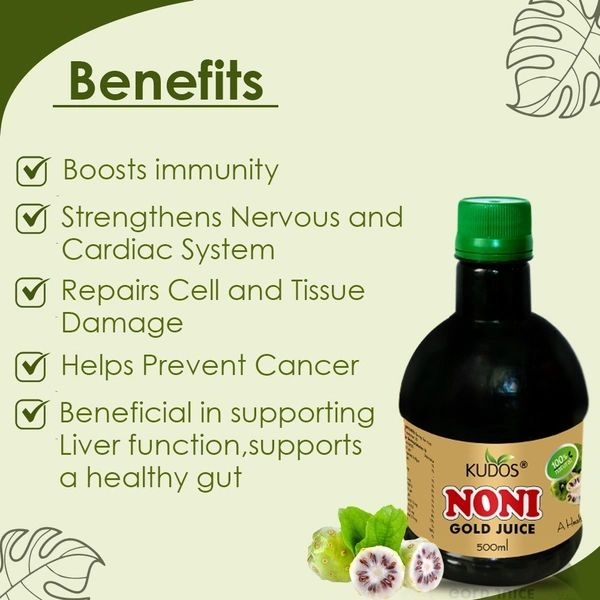 KUDOS AYURVEDA Noni Juice - Kudos  - 500Ml