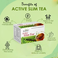 KUDOS AYURVEDA  Active Slim Tea - Kudos (2G X 30 Tea Bags) - 2Gm