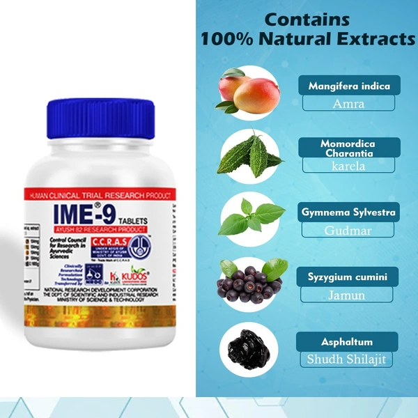 KUDOS AYURVEDA Ime-9 Tab - Kudos  - 60 Tablet