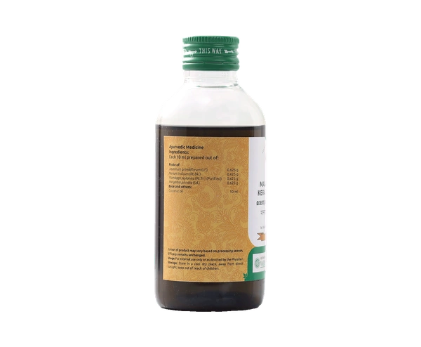 VAIDYARATHNAM Malatyadi Kera Tail - Vaidyaratnam - 200Ml
