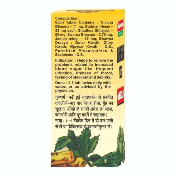 BAIDYANATH  Madhumehari Yog(Gold) - Baidyanath - 40Tablet