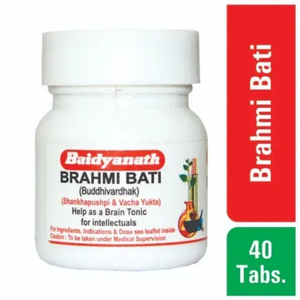 BAIDYANATH Brahmi Bati - Baidyanath - 40Tablet