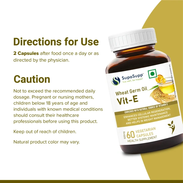 SRI SRI AYURVEDA Wheat Germ Oil Capsule - Sri Sri - 30 Capsules