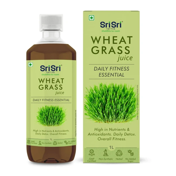 SRI SRI AYURVEDA Wheat Grass Juice  - Sri Sri - 1L