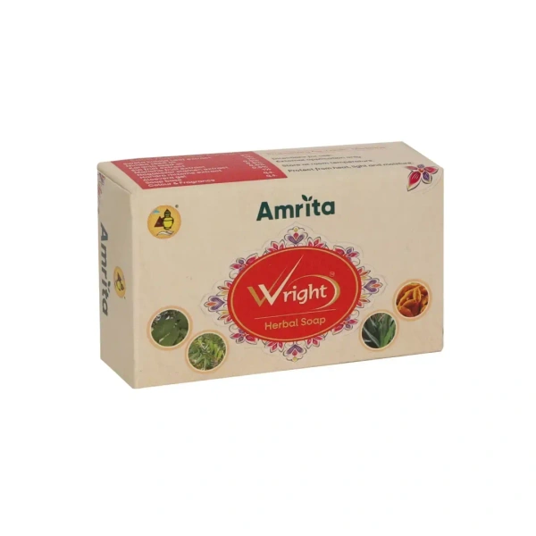 AMRITA DRUGS  Wright Herbal Soap - Amrita - 75Gm