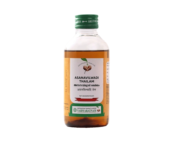 VAIDYARATHNAM Asanavilwadi Thailam - Vaidyaratnam - 200ML