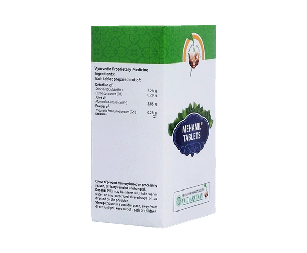 VAIDYARATHNAM Mehanil Tablet - Vaidyaratnam - 10 Tablets