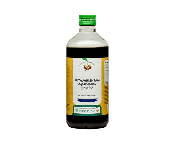 VAIDYARATHNAM Kutajarishta - Vaidyaratnam - 450Ml