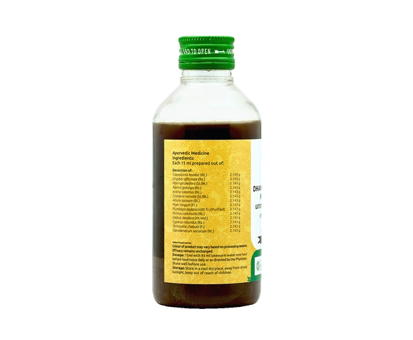 VAIDYARATHNAM Dhanadanayanadi Kashayam - Vaidyaratnam - 200Ml