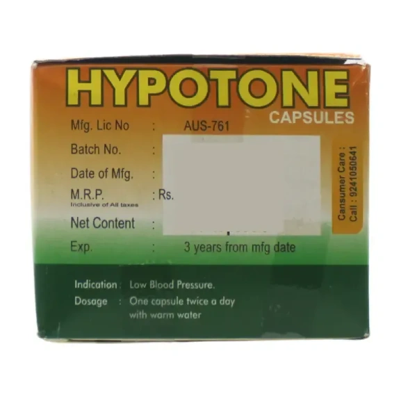 SHREE AYURVEDIC PHARMACEUTICALS Hypotone Capsule - Shree  - 10 Capsules