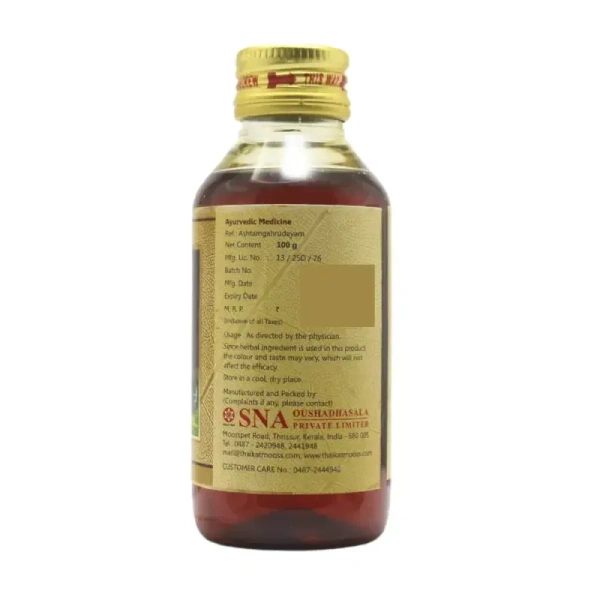SNA OUSHADHASALA PVT Hingutrigunam Tail - Sna  - 100Ml