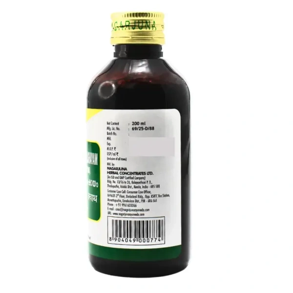 NAGARJUNA Pathyakshadhatryadi Kashayam - Nagarjuna - 200ml