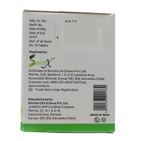 SENAX(REVINTO) Reviraol Plus Tablet - Revinto - 10 Tablets
