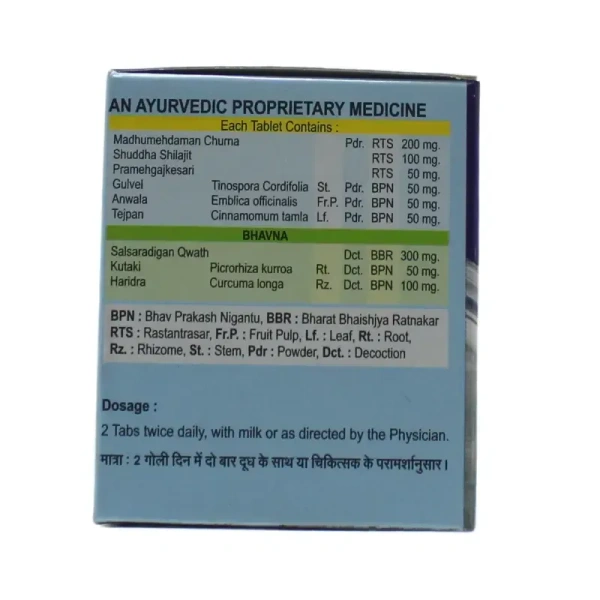 VYAS PHARMACEUTICALS Shilaprameh Vati - Vyas  - 50 Tablets