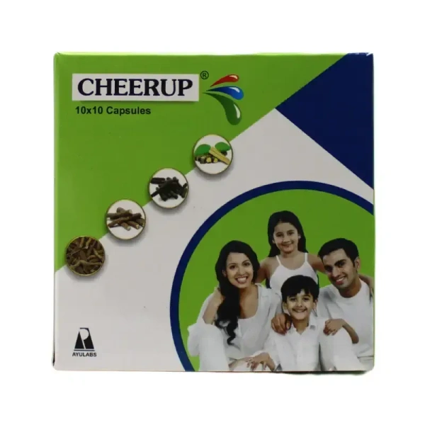 AYULABS PVT LTD Cheerup Capsule - Ayulabs - 10Capsule