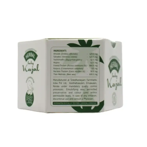 SREEDHAREEYAM Herbal Baby Kajal - Sreedhariyam - 3Gm