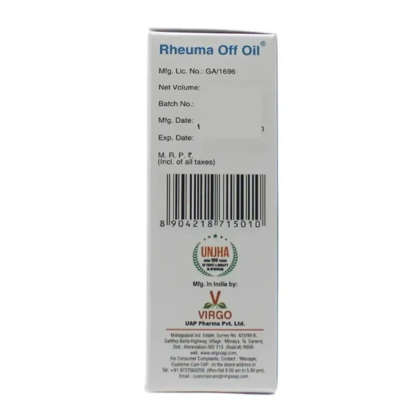 UNJHA Rheuma Off Oil - Unjha - 50Mll