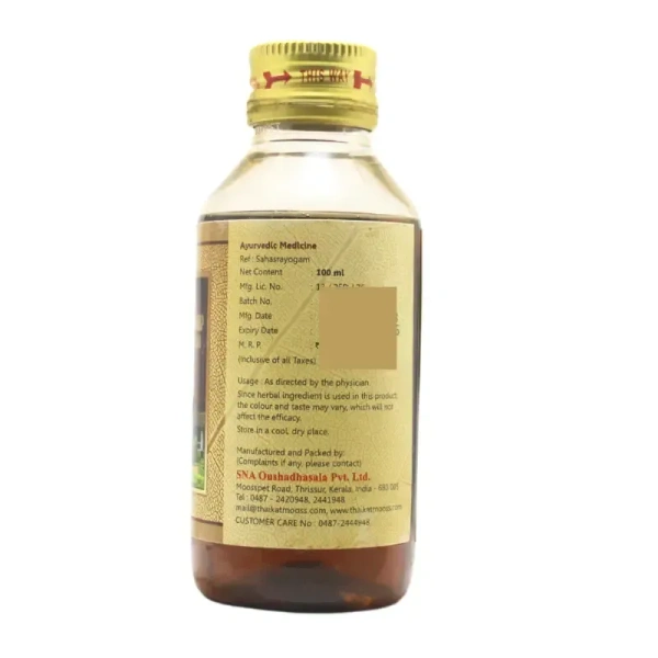 SNA OUSHADHASALA PVT Vilwampaachottiaadi Oil - Sna  - 100Ml