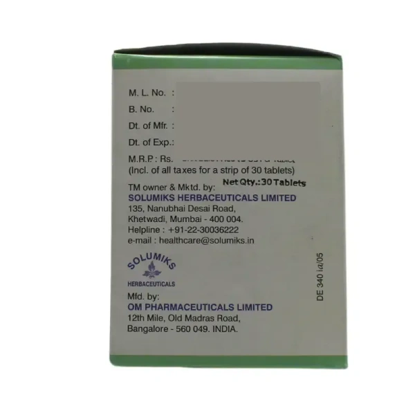 SOLUMIKS HERBACEUTICALS Zpter Tablet - Solumik - 30 Tablets