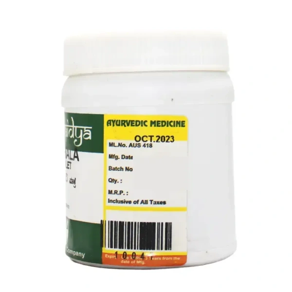 SADVAIDYASALA PRIVATE Triphala Tablet - Sadvaidya - 100 Tablets