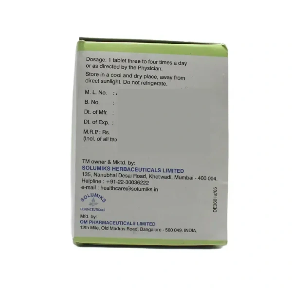 SOLUMIKS HERBACEUTICALS Vimliv Forte Tablet - Solumik - 30 Tablets