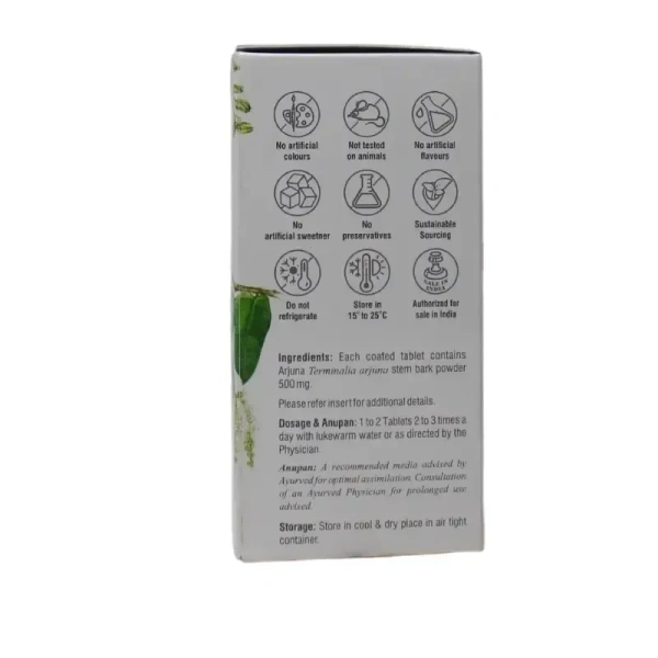 SHREE DHOOTAPAPESHWAR Arjuna Tablet - Dhotapapeshwar - 60 Tablets