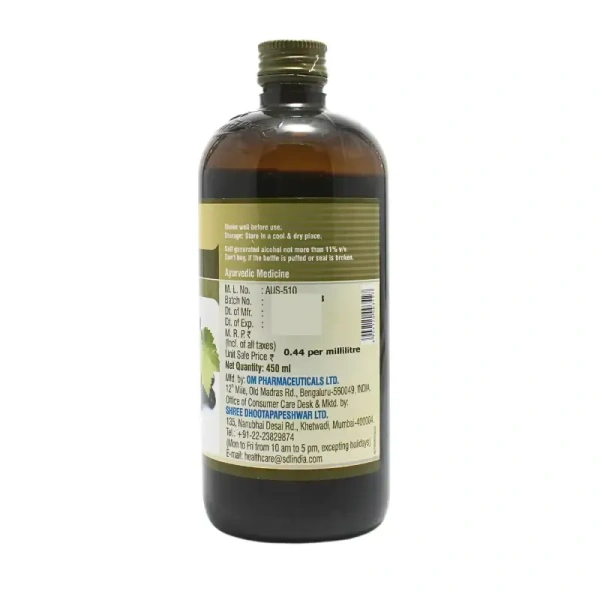 DHOOTAPAPESHWAR Drakshasava - Dhootapapeshwar - 450Ml