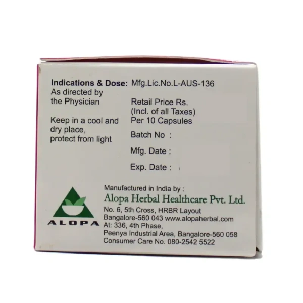 ALOPA HERBAL HEALTHCARE Alopacid Capsule - Alopa Health - 100 Capsule