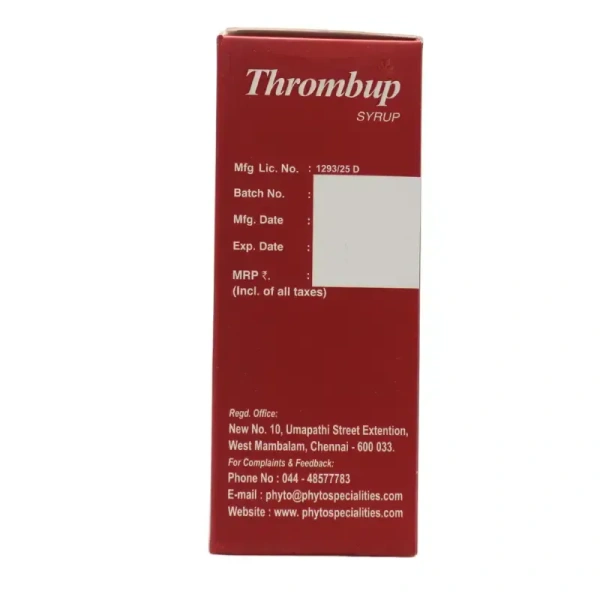 PHYTO SPECIALITIES  Thrombup Syrup - Phyto  - 100Ml