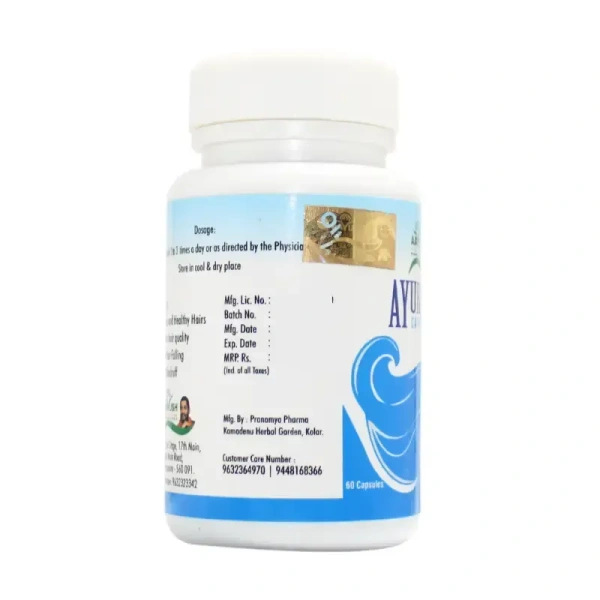 AYUR ASHRAMA PHARMACEUTICALS Ayurkesh Capsule - Ayur Ashrama - 60Capsule