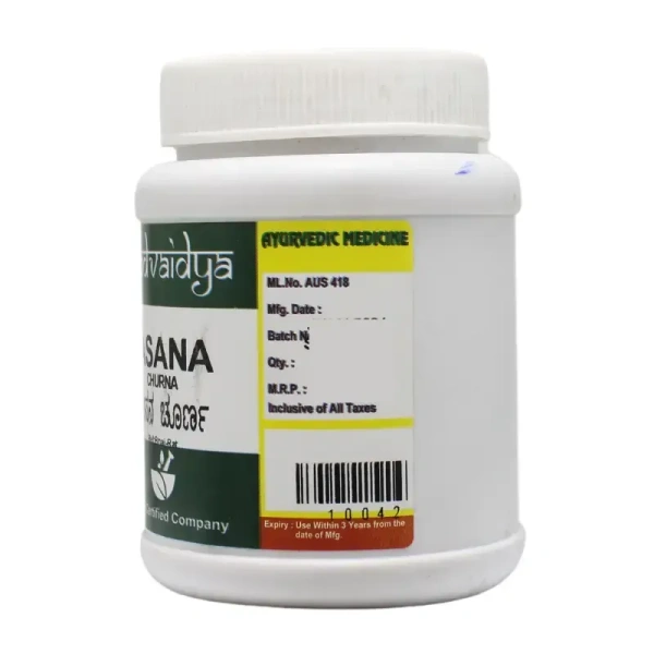 SADVAIDYASALA PRIVATE Asana Churna - Sadvaidya - 100gm