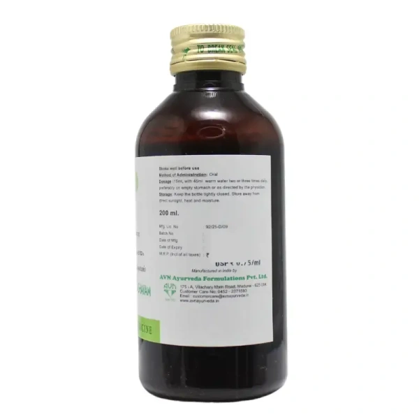 AVN AYURVEDA FORMULA Saptasaram Kashayam - Avn Ayurveda - 200Ml