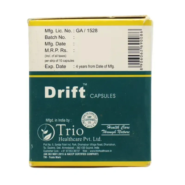 TRIO PHARMA Drift Capsules - Trio Healthcare - 10 Capsules