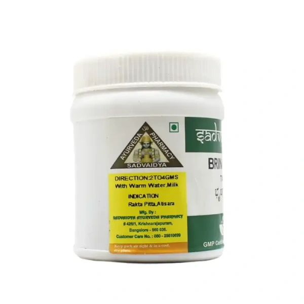 SADVAIDYASALA PRIVATE Bhringaraja Tablet - Sadvaidya - 100 Tablets
