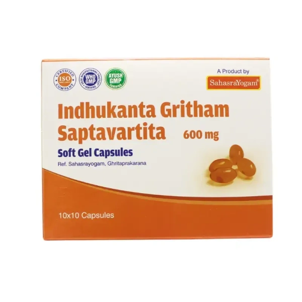 SAHASRAYOGAM Indhukanta Gritham Saptavartita - Sahasra yogam - 100Capsule