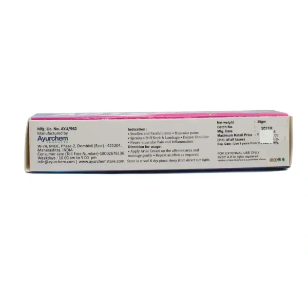 AYURCHEM PRODUCTS Artec Cream - Ayurchem - 25gm