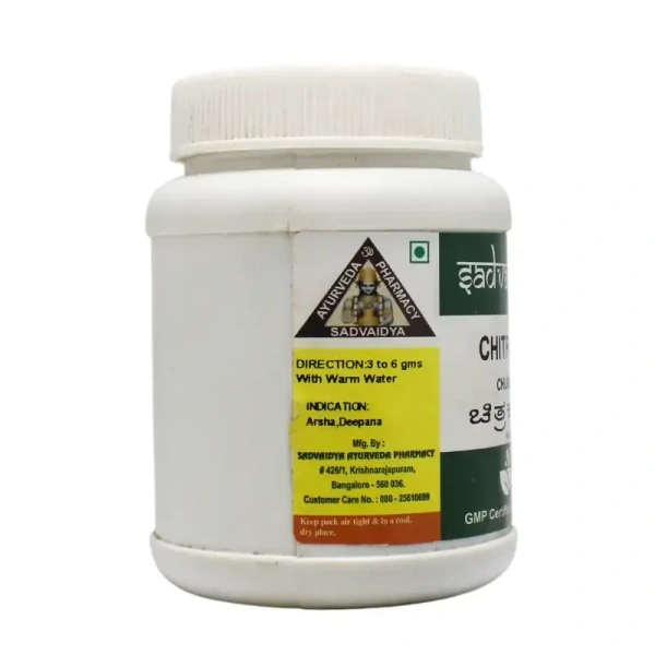 SADVAIDYASALA PRIVATE Chitraka Churna - Sadvaidya - 100gm