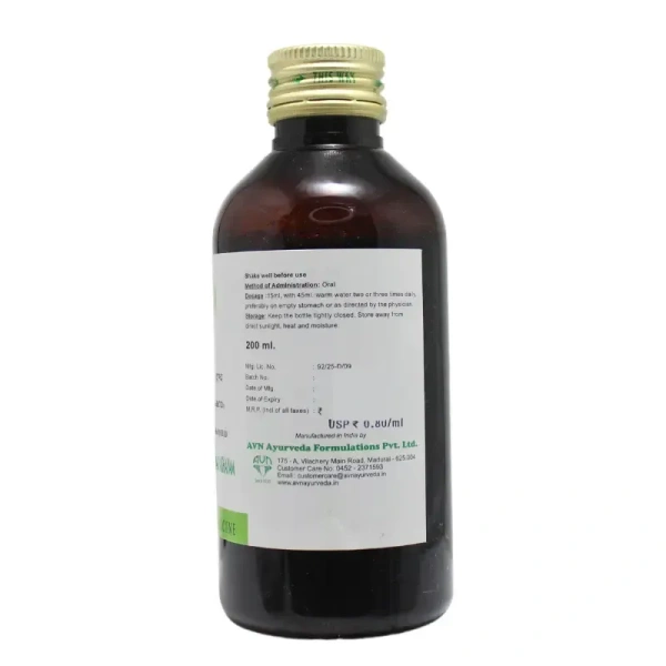 AVN AYURVEDA FORMULA Dasamoolakaduthrayam Kashayam - Avn Ayurveda - 200Ml