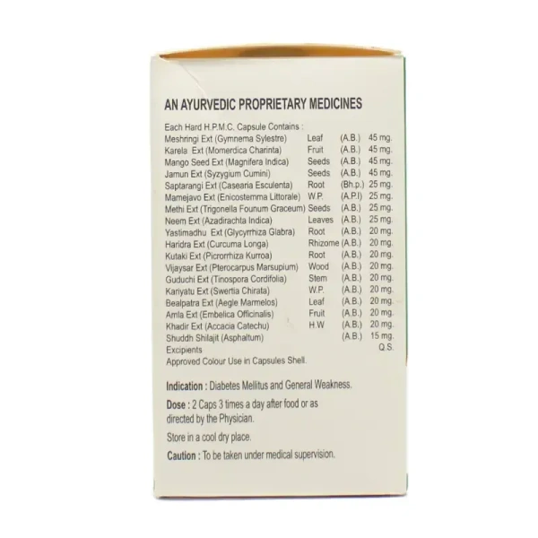 DYANA PHARMACEUTICAL Dia Ved Capsule - Dyana  - 60Capsule