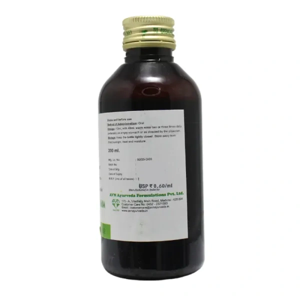 AVN AYURVEDA FORMULA Gandharvahastadi Kashayam 200Ml-Avn Ayurveda - 200Ml