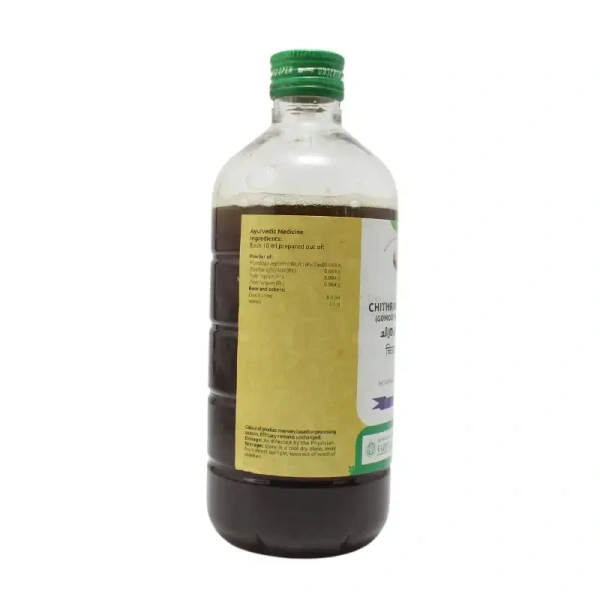 VAIDYARATHNAM Chitrakasavam (Gomootrasavam) - Vaidyaratnam - 450Ml