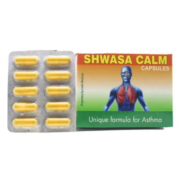 SHREE AYURVEDIC PHARMACEUTICALS Shwasa Calm - Shree  - 10 Capsules