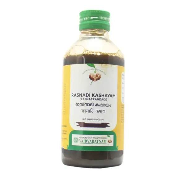 VAIDYARATHNAM Rasnadi Kashyam (Rasnaerandadi) - Vaidyaratnam - 200Ml