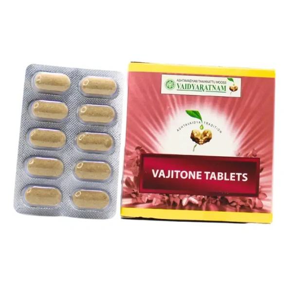 VAIDYARATHNAM Vajitone Tablet - Vaidyaratnam - 10 Tablets