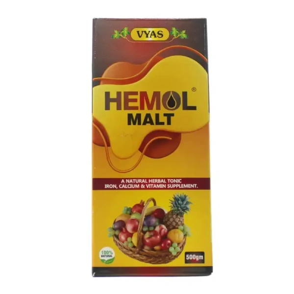 VYAS PHARMACEUTICALS Hemol Malt - Vyas  - 500Gm